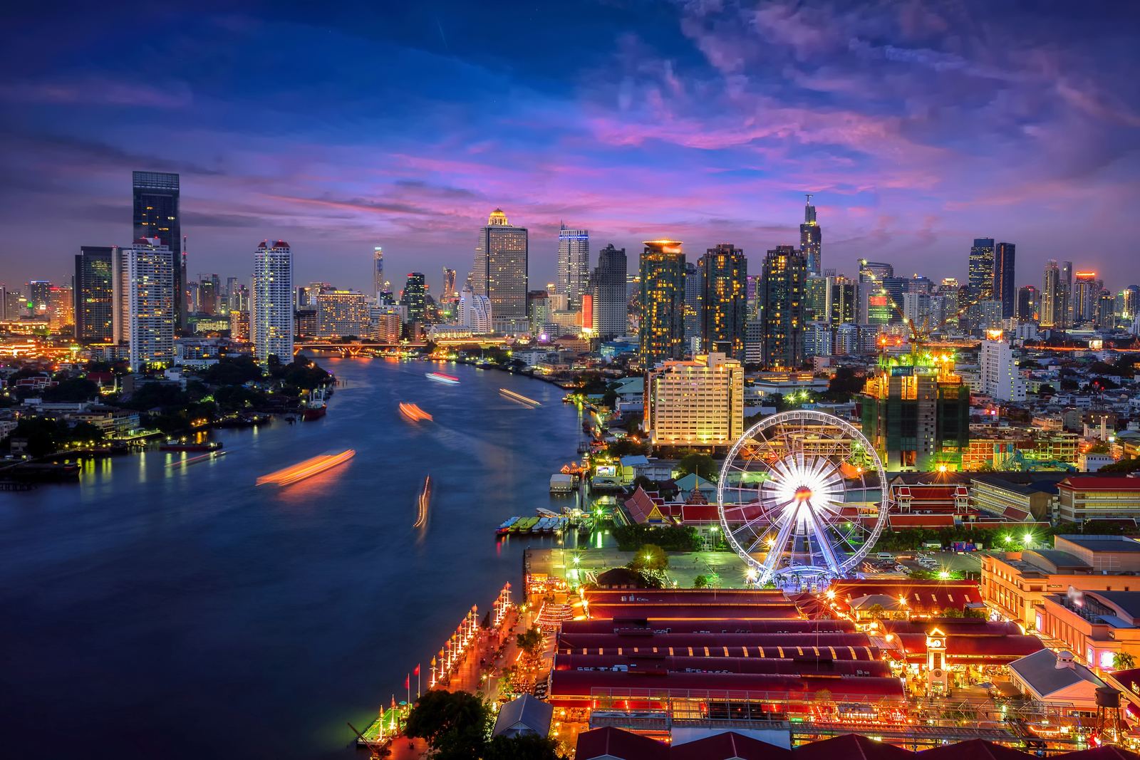 Bangkok and the Chao Phraya river